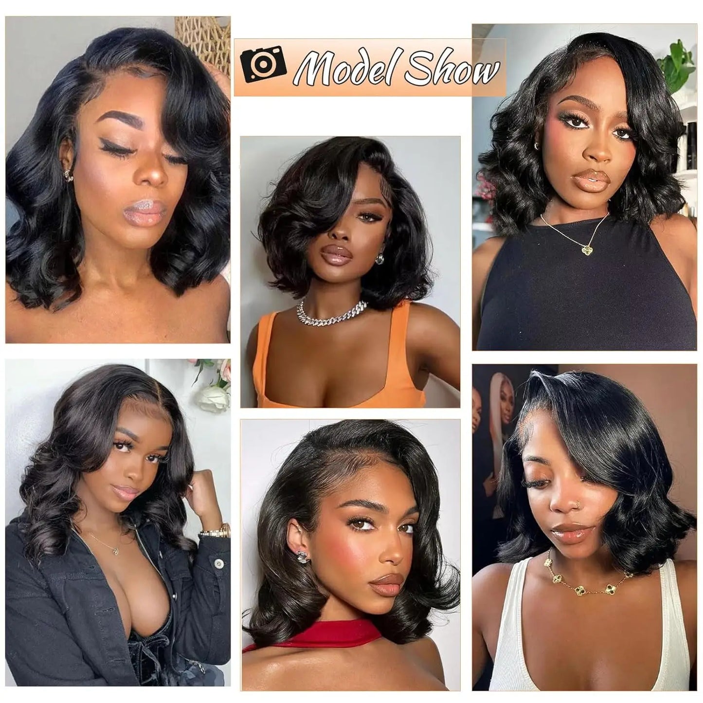 Pre Cut Bob Body Wave Wear And Go Glueless Human Hair Wigs Bob Wigs For Women Ready To Wear 4x4 Lace Closure Wig Human Hair