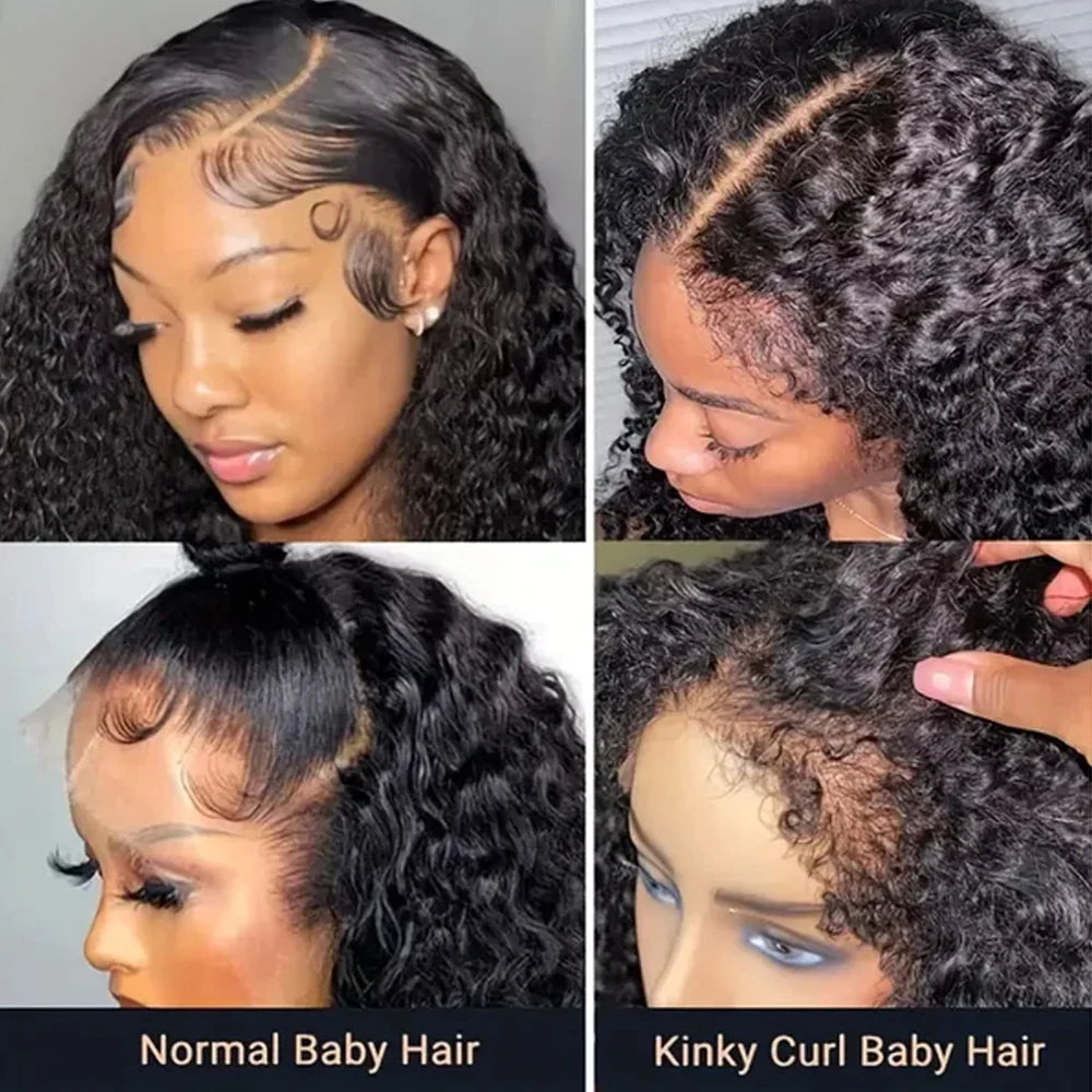 Lace Front Wigs Transparent 4x4 Closure Human Hair Wig Natural Hairline