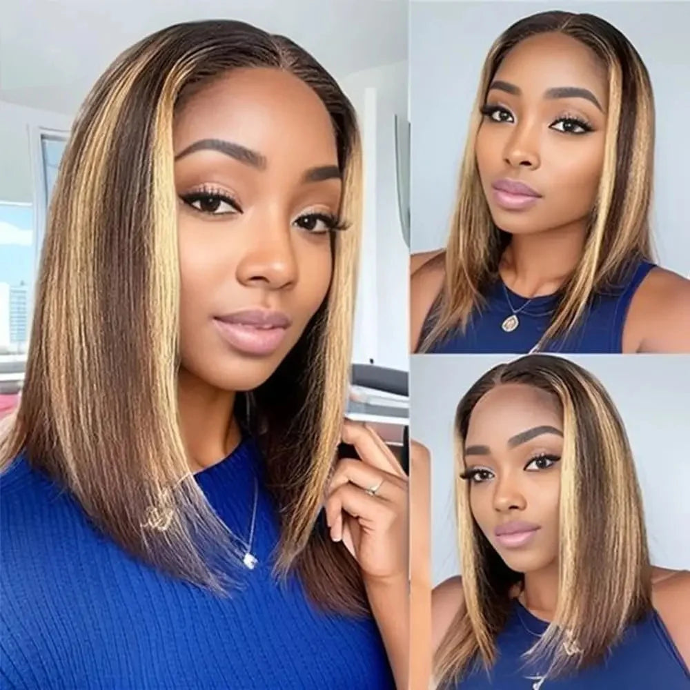 Human HairTransparent Lace Front Human Hair Wig For Black Women