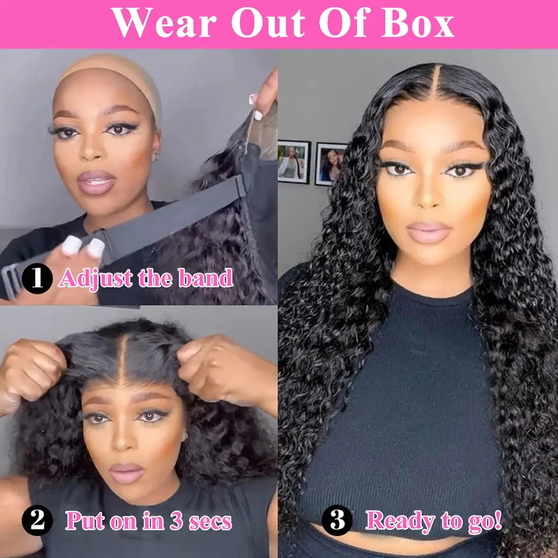 To Wear Pre Cut Lace Wear And Go Glueless Wigs 6x4 Lace Human Hair Wig