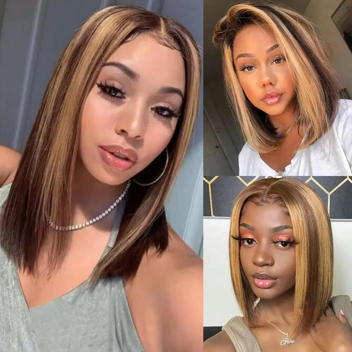 Human HairTransparent Lace Front Human Hair Wig For Black Women