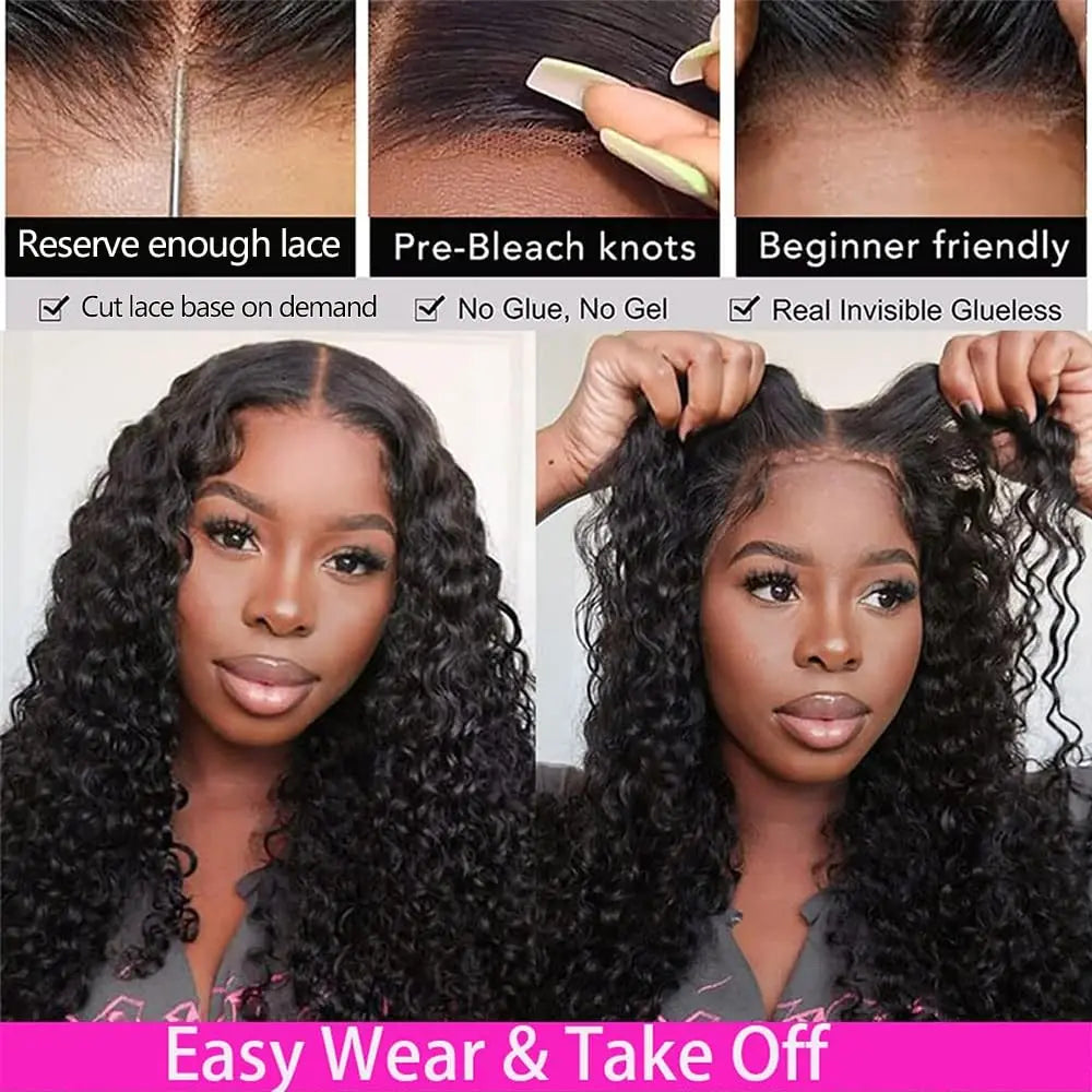 To Wear Pre Cut Lace Wear And Go Glueless Wigs 6x4 Lace Human Hair Wig